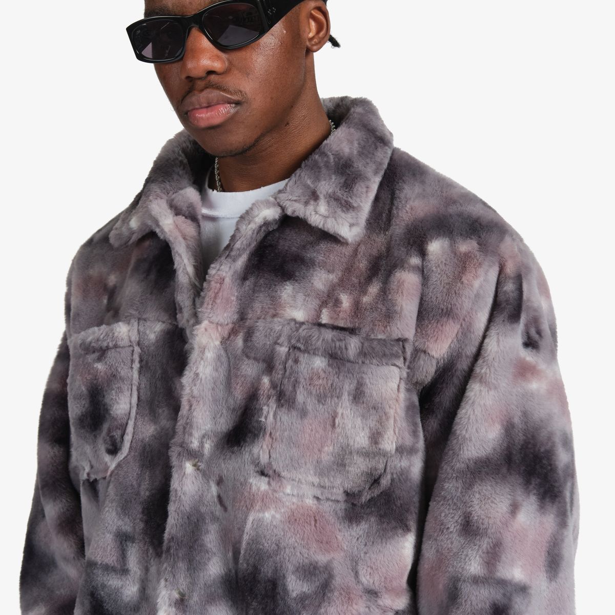 FAUX FUR JACKET (PHANTOM)