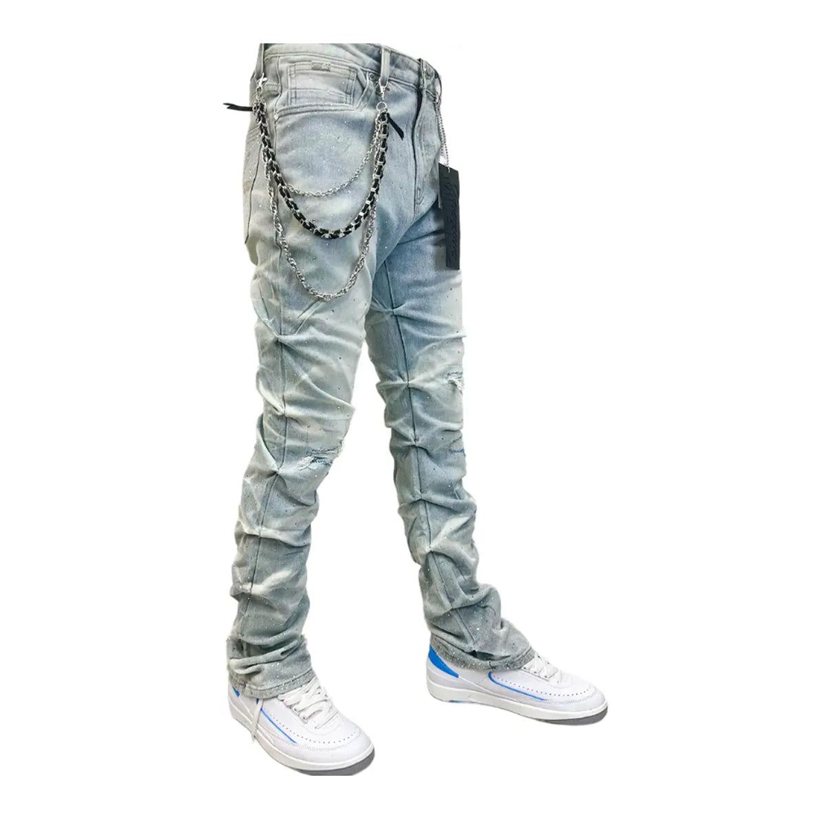 iviera Stacked Jeans Medium Blue