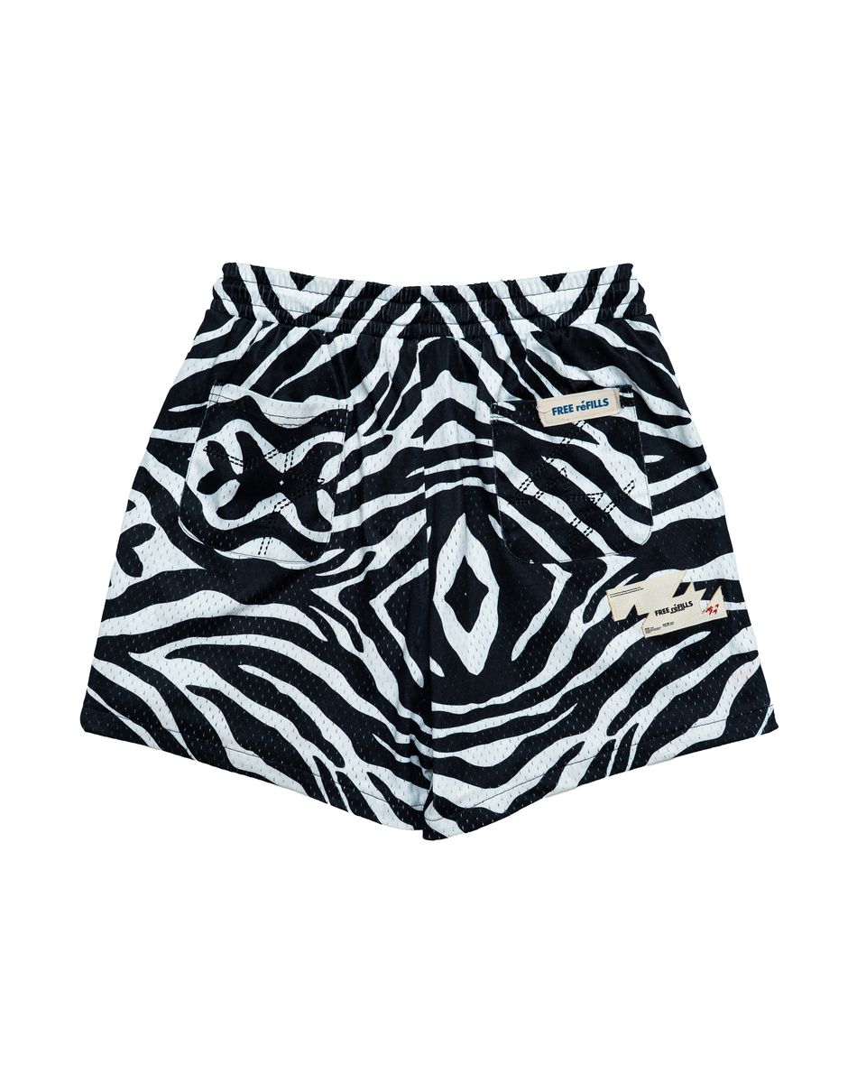 ZEBRA MESH SHORTS