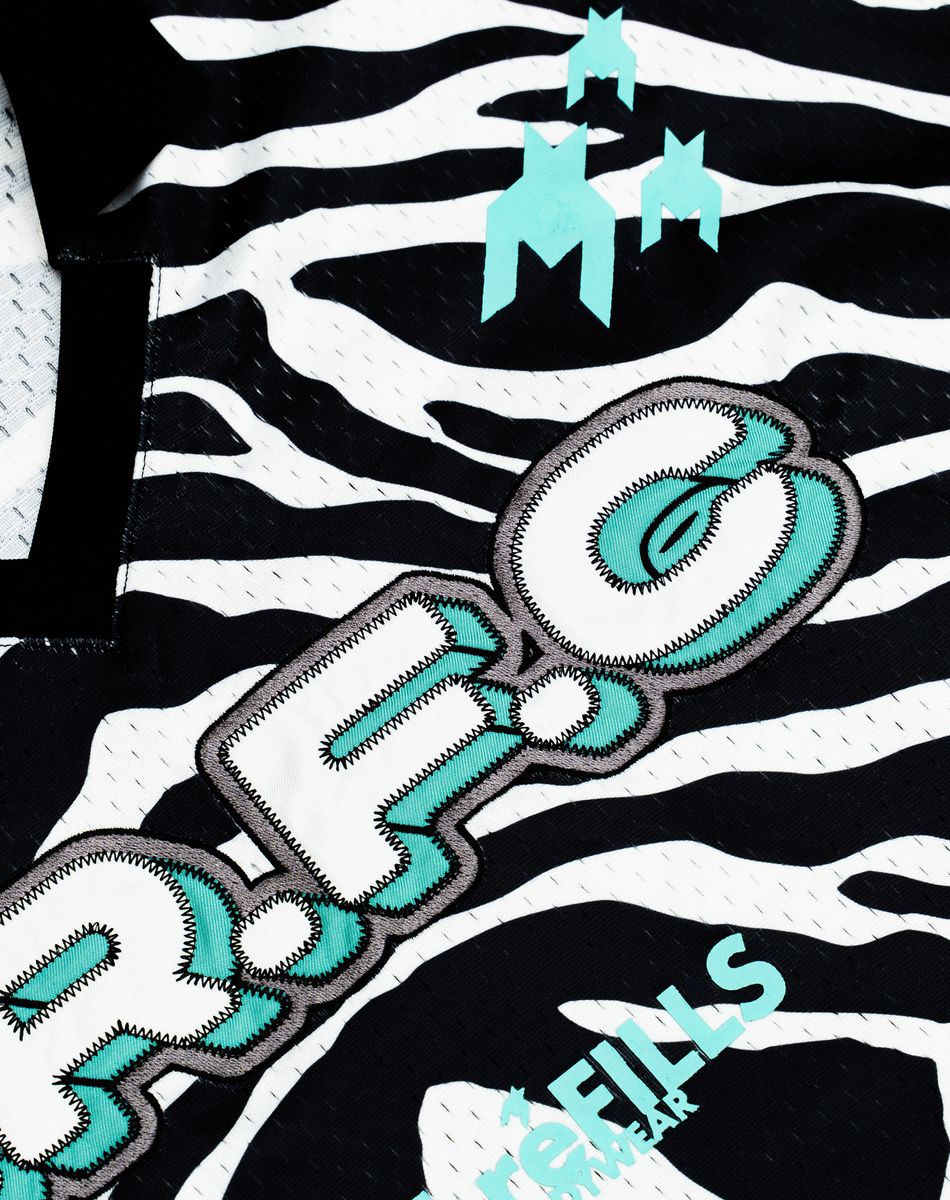 ZEBRA MESH JERSEY