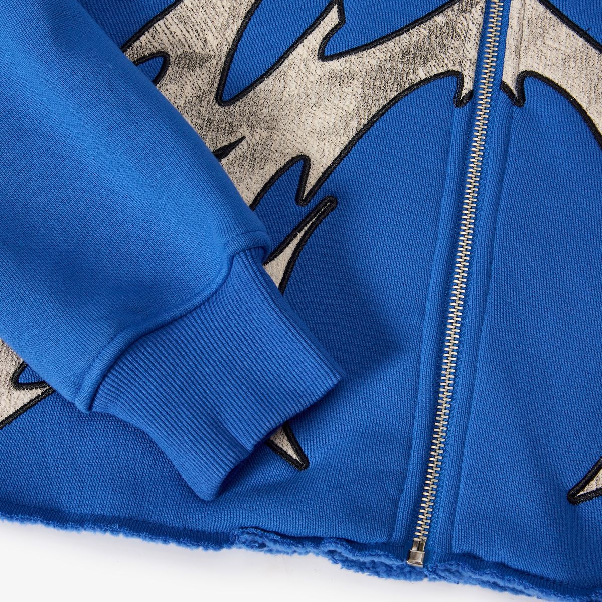 “KATANA” RAW HEM ZIP HOODIE