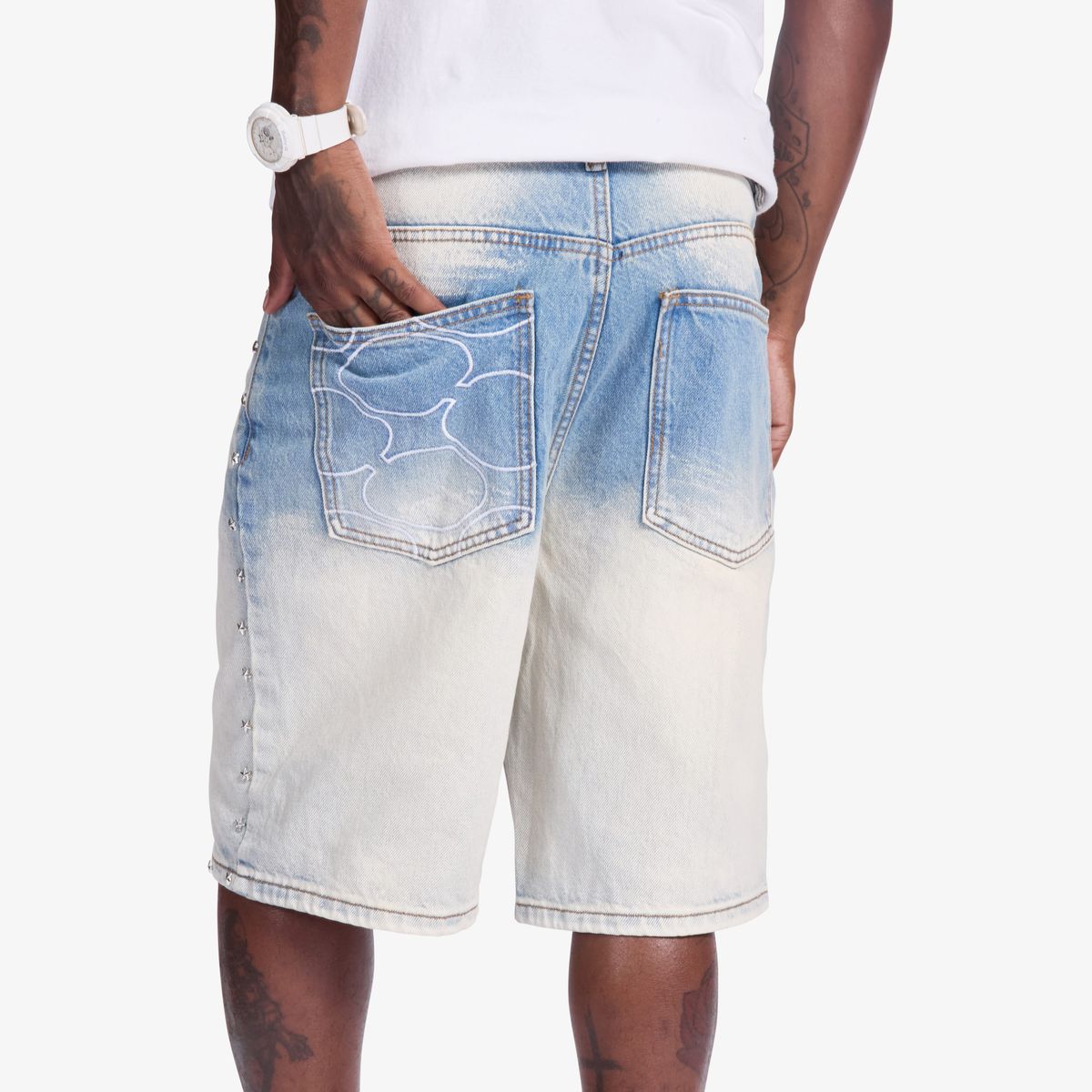 “DALLAS” JORTS (LIGHT WASH)