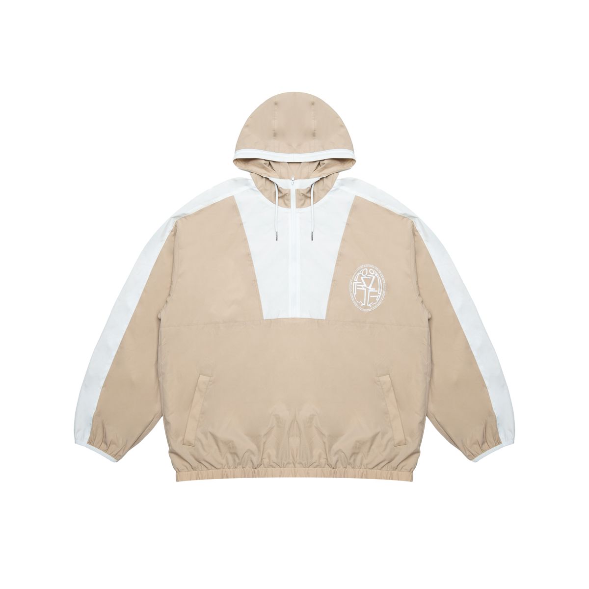 PALMER WINDBREAKER - Tan/White