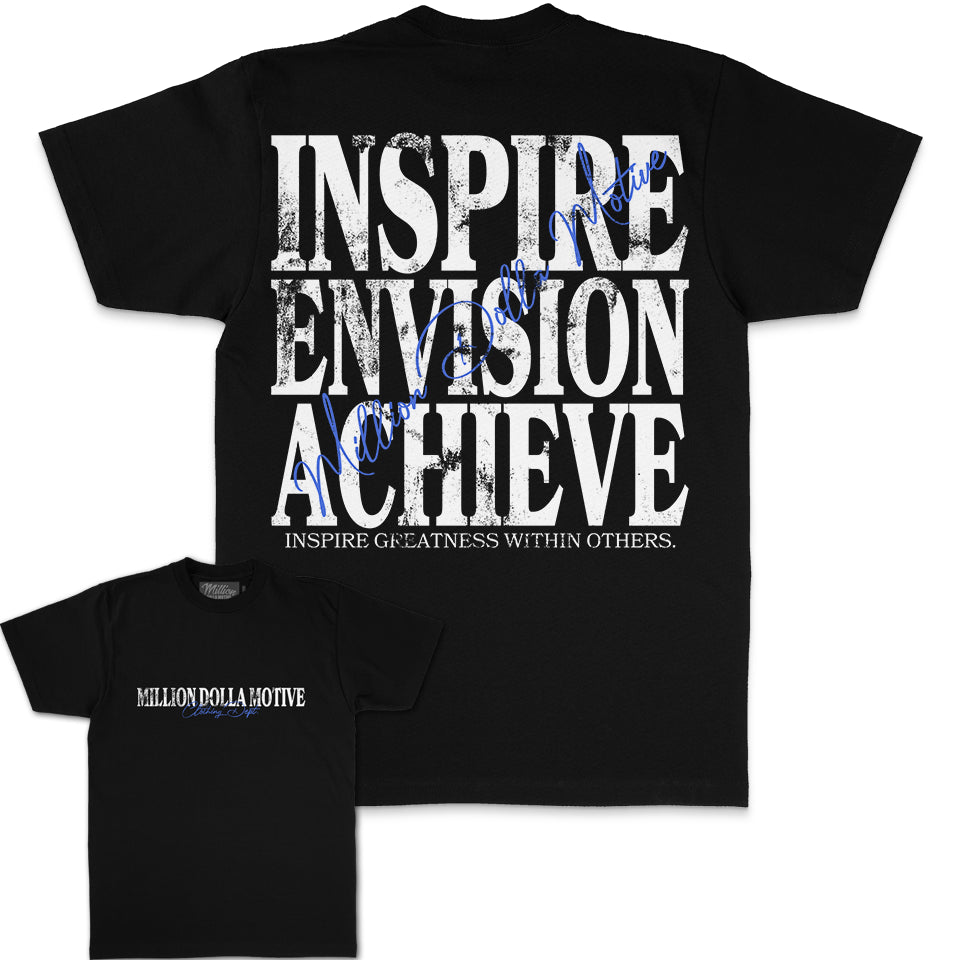 inspire Envision Achieve - Black T-Shirts