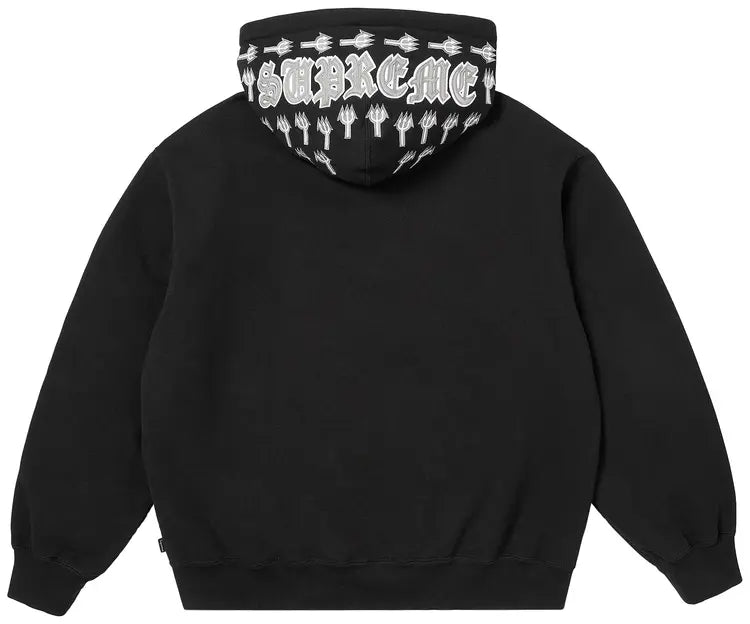 Supreme League Champs Zip Up Hooded Sweatshirt 'Red'