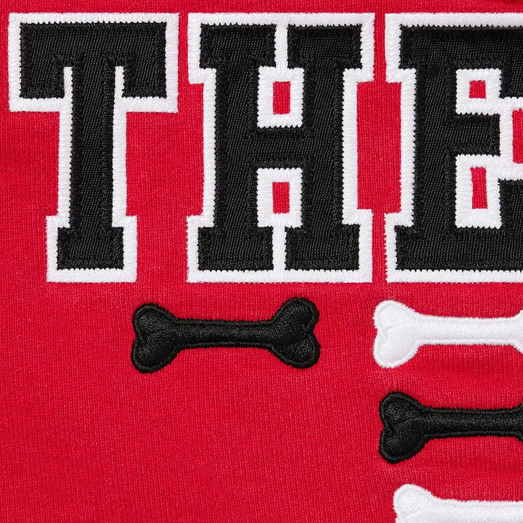 Supreme League Champs Zip Up Hooded Sweatshirt 'Red'