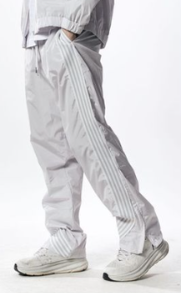 NYLON STRIPED PANTS