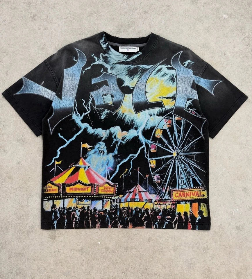 Vale Sports Division Festival Distressed Tee