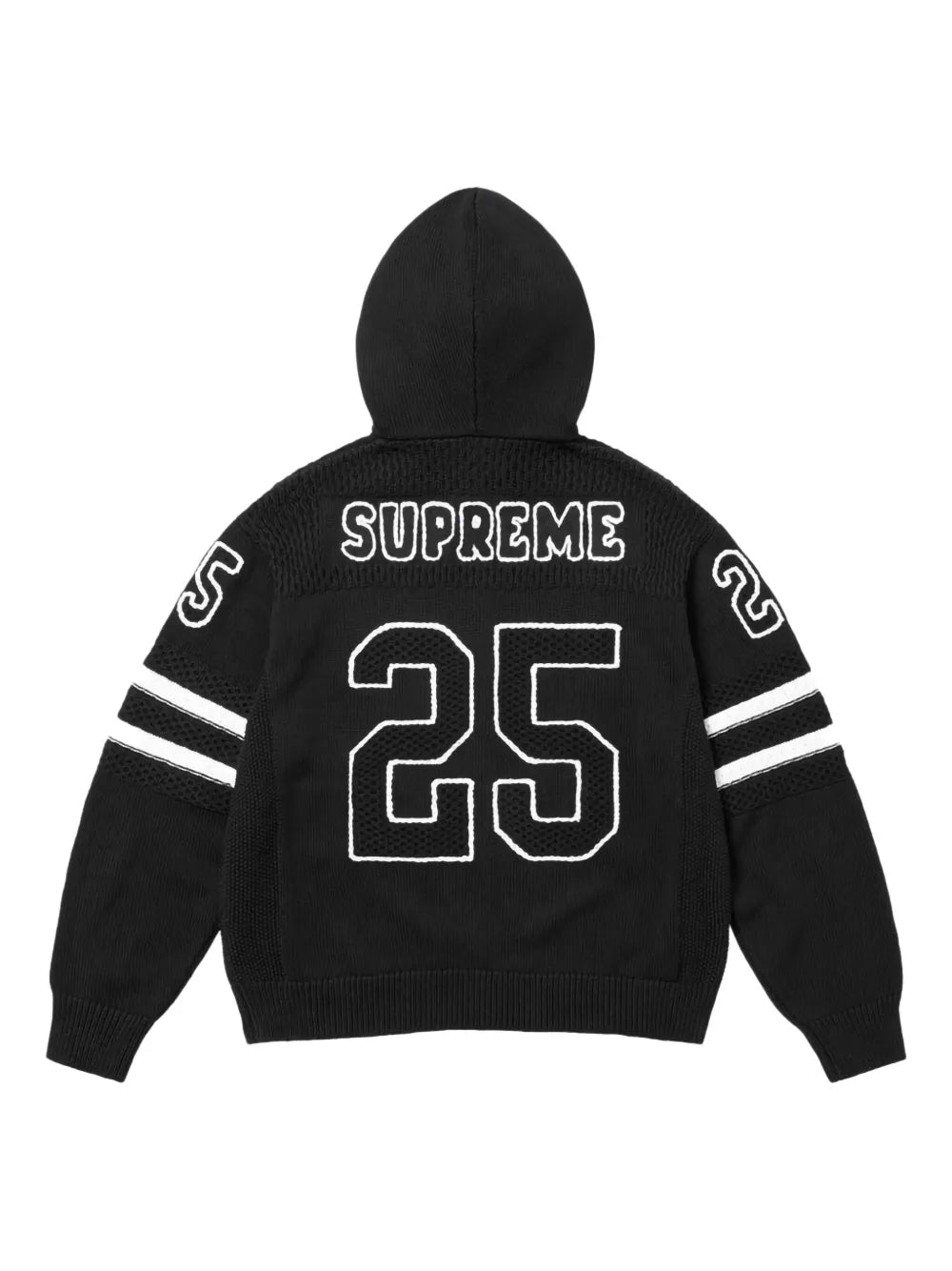 supreme sport zip-up hoodie - black