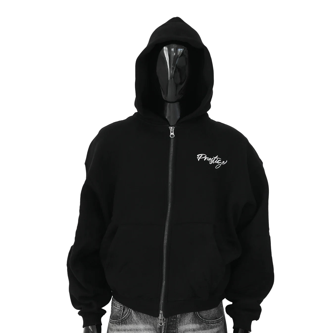 Prestige Grey Backpack Hoodie