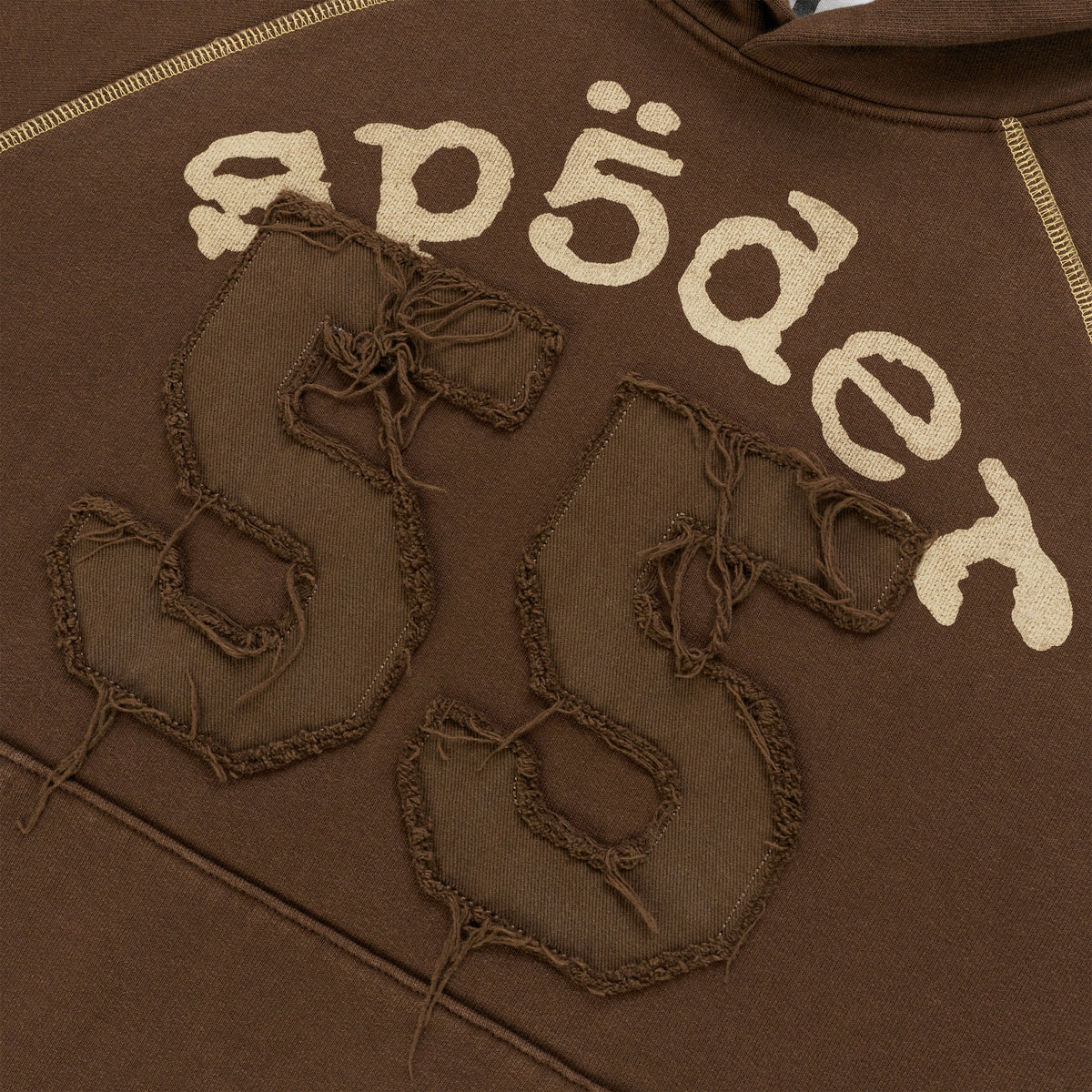 Sp5der 55 University Hoodie - Brown