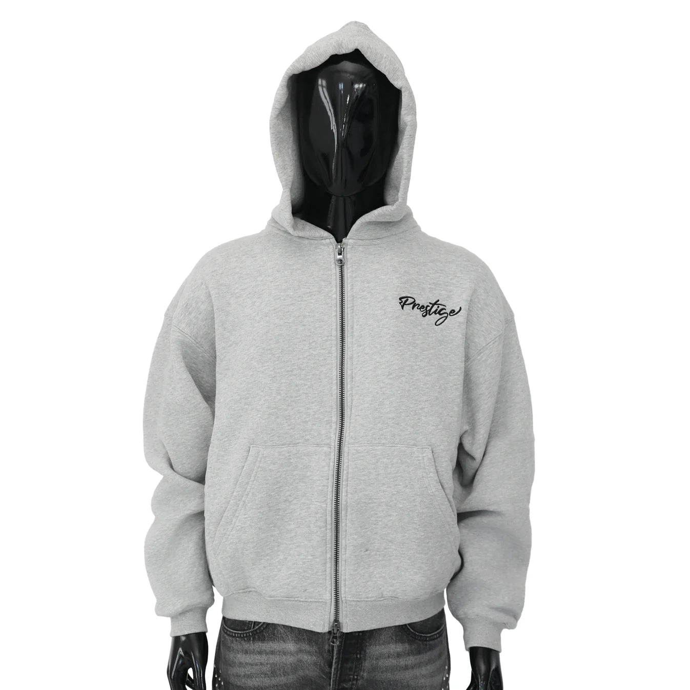 Prestige Grey Backpack Hoodie