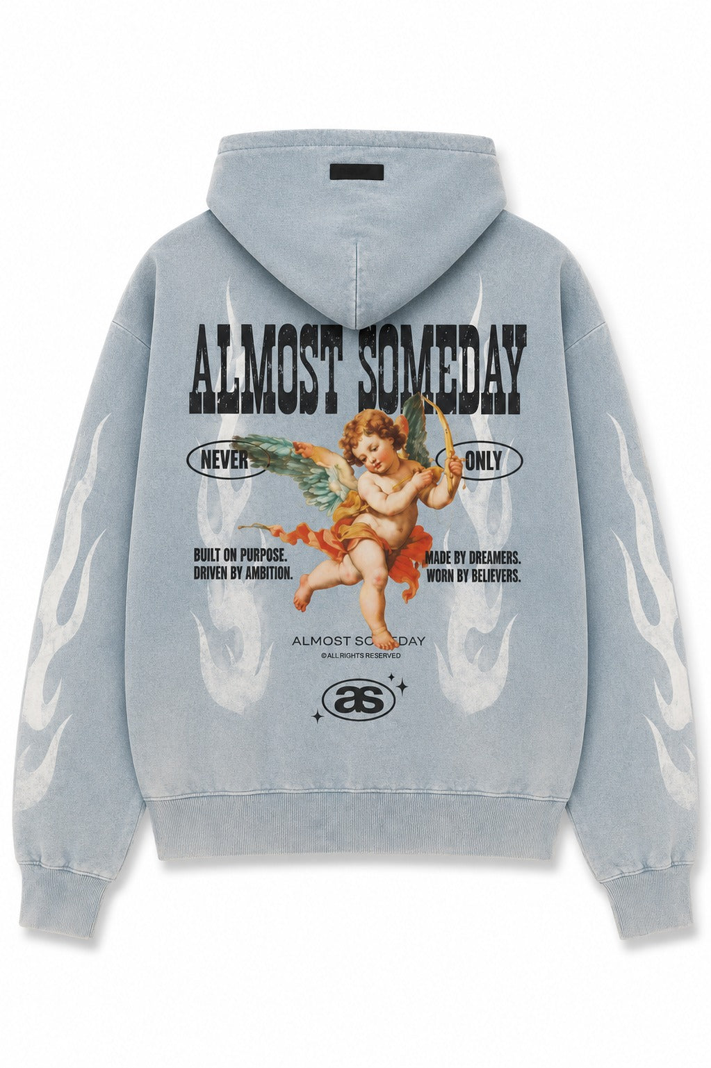 MEMBERS ZIP HOODIE - Light Blue