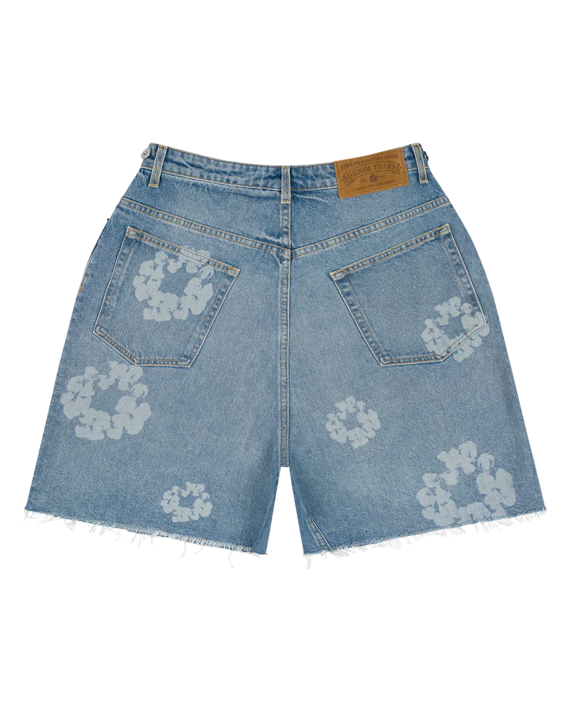 Laser Wreath Denim Short