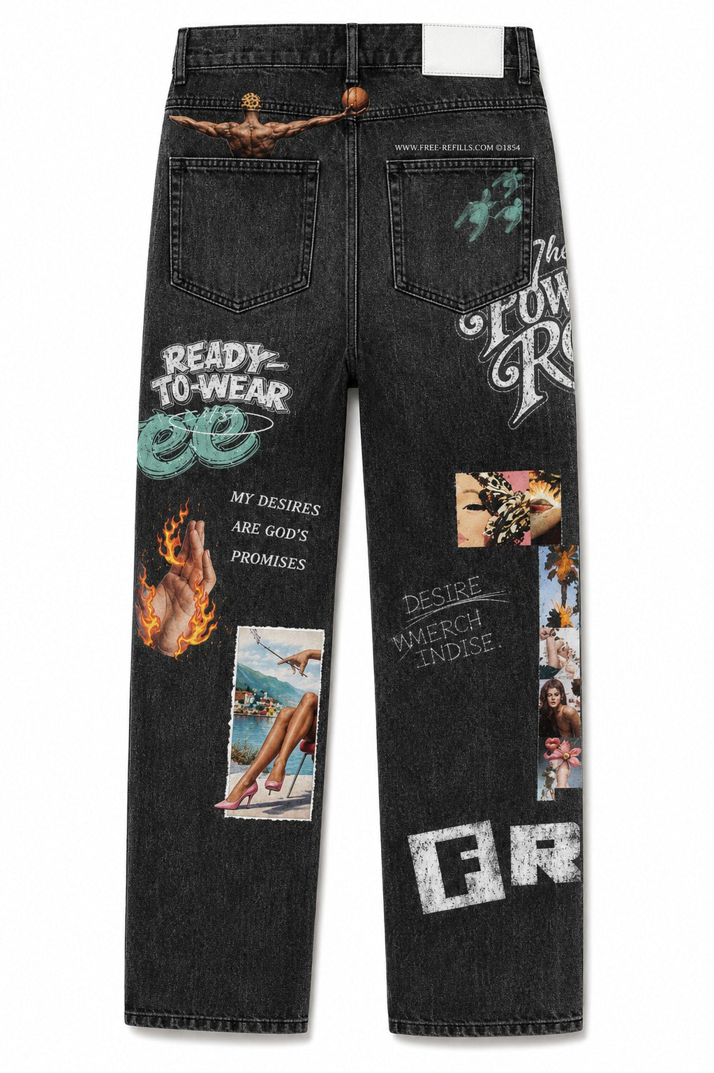 THE POWDER ROOM JEANS - Black