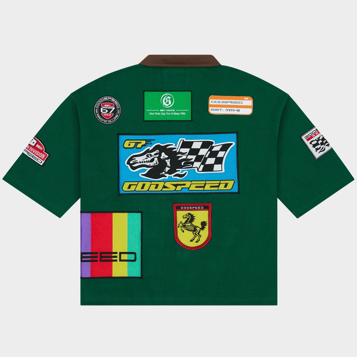 GODSPEED Grc Quarter Zip Short Sleeve Polo