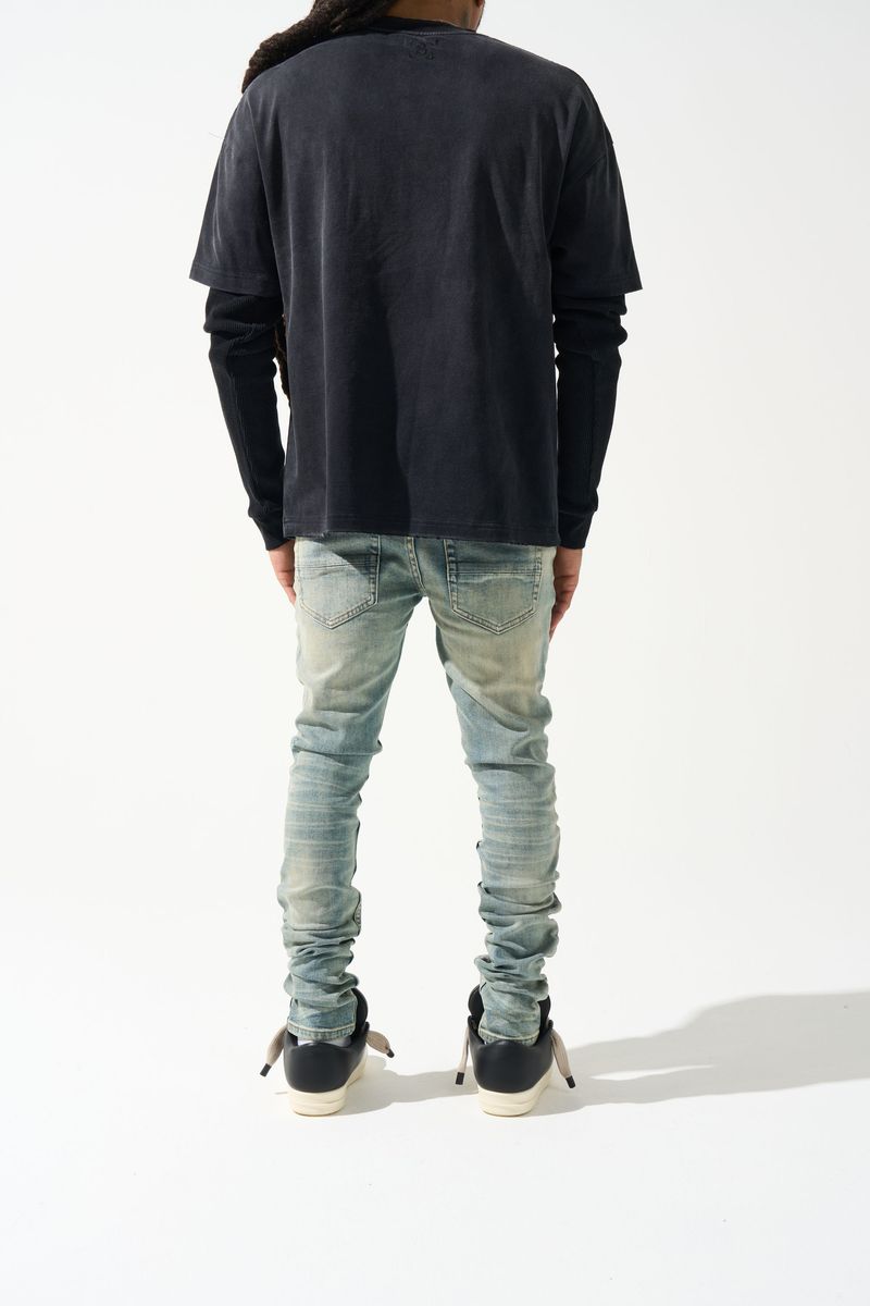 SERENEDE- DYNASTY Mid Blue Jeans