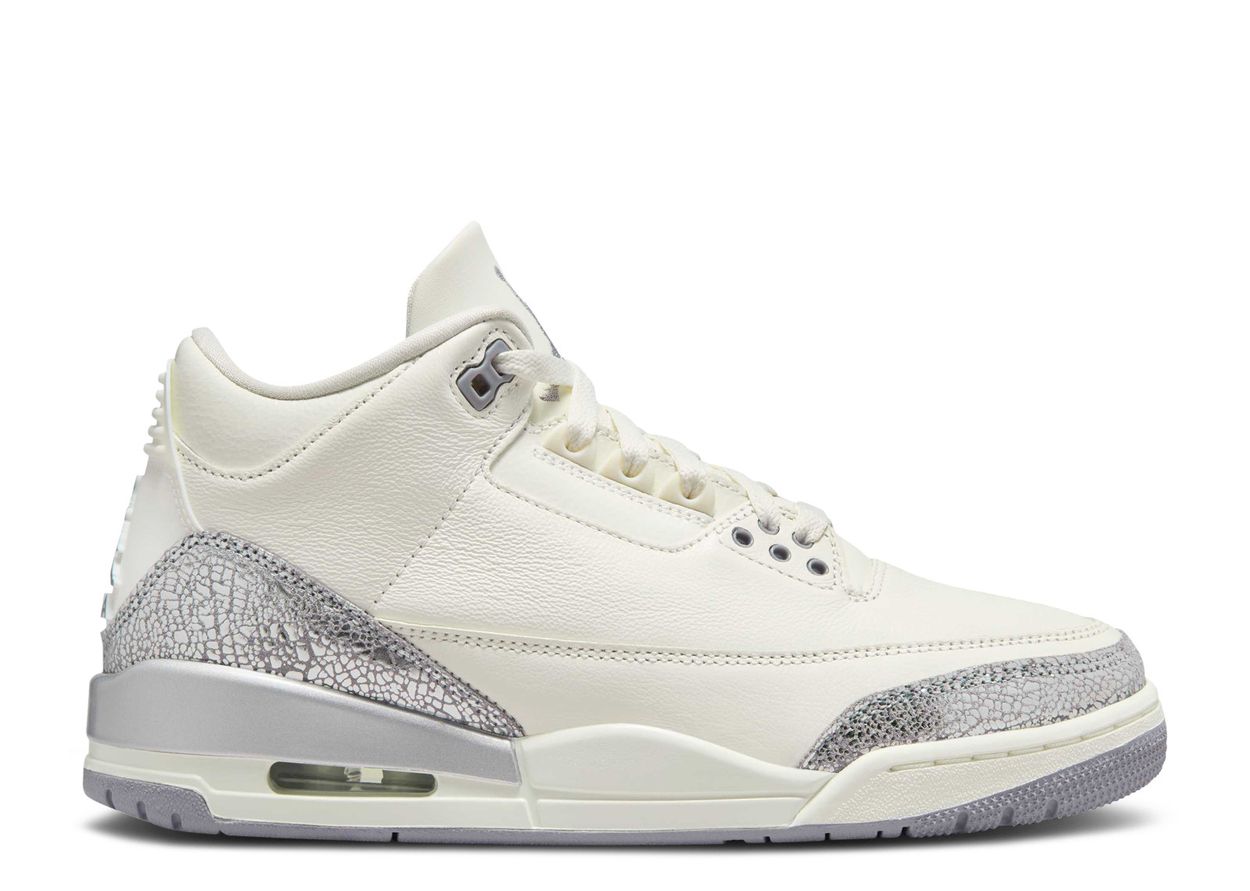 WMNS JORDAN 3 RETRO 'SAIL CEMENT GREY'