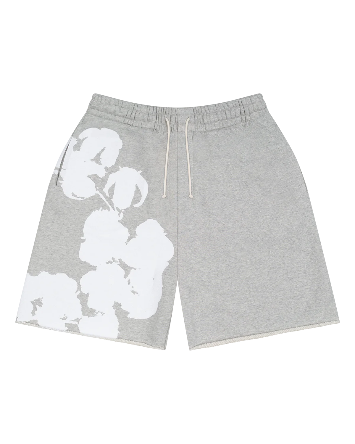 Biggie Cotton Wreath Sweat Shorts Grey