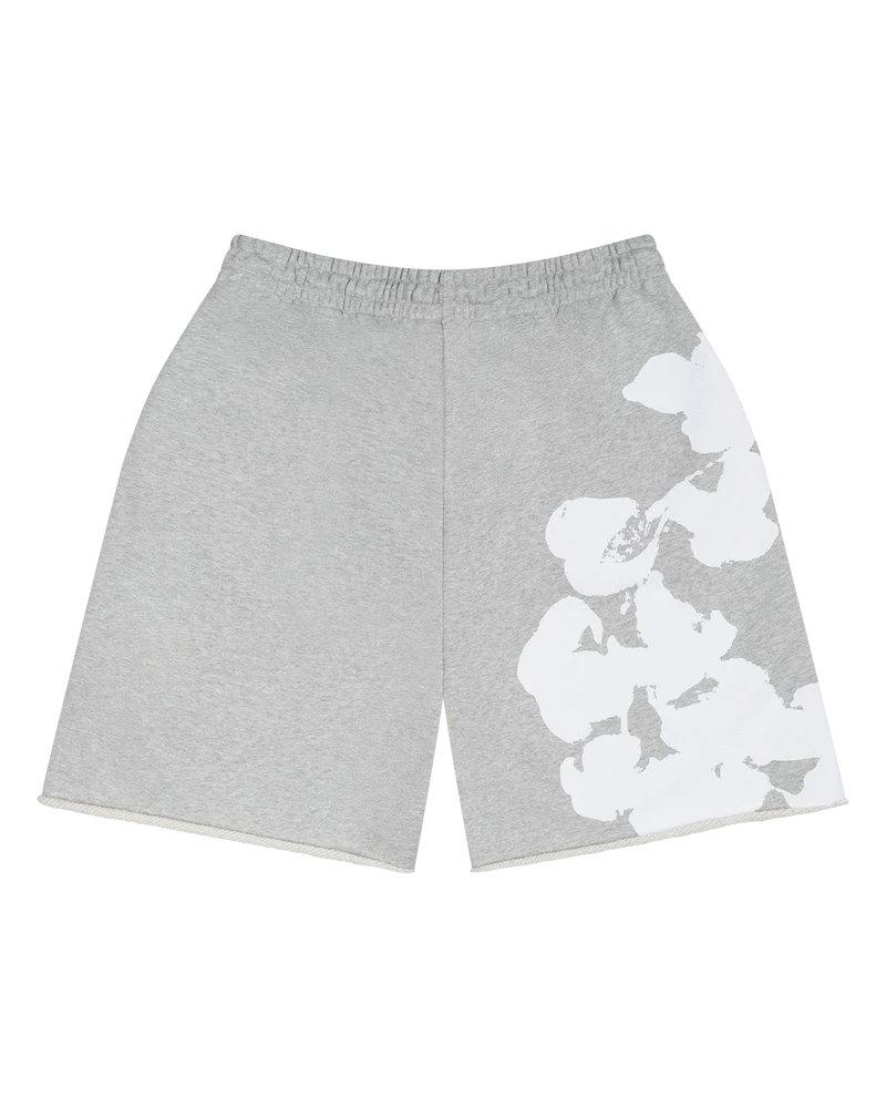 Biggie Cotton Wreath Sweat Shorts Grey