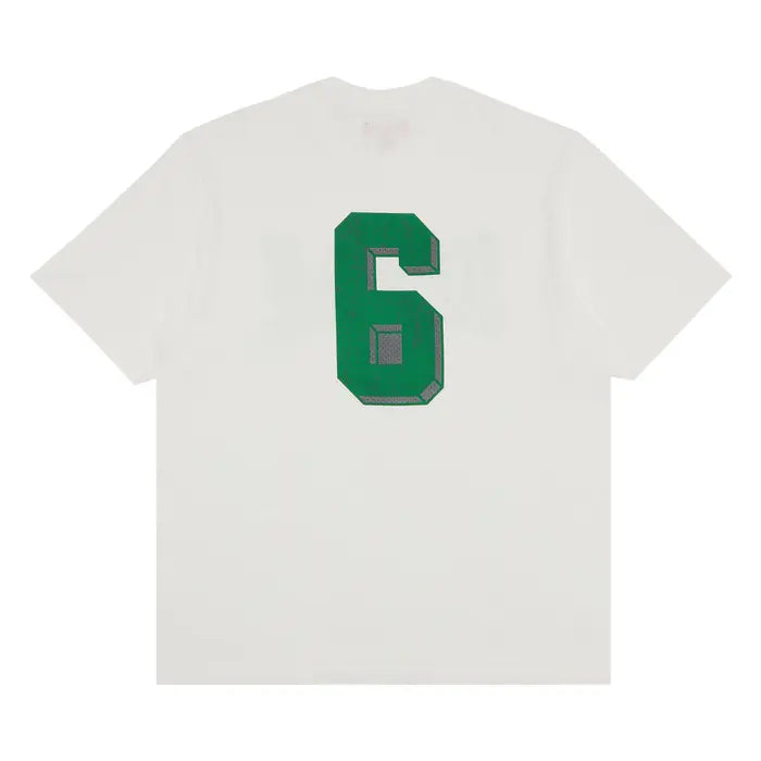 Supreme Flocked Washed Short-Sleeve Top 'White'