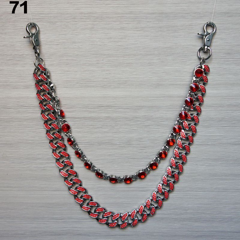 Silver with Red stone