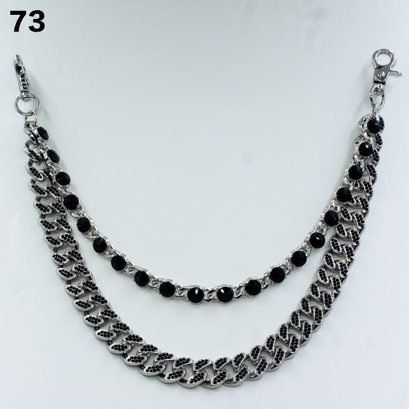 Silver with Black Stone