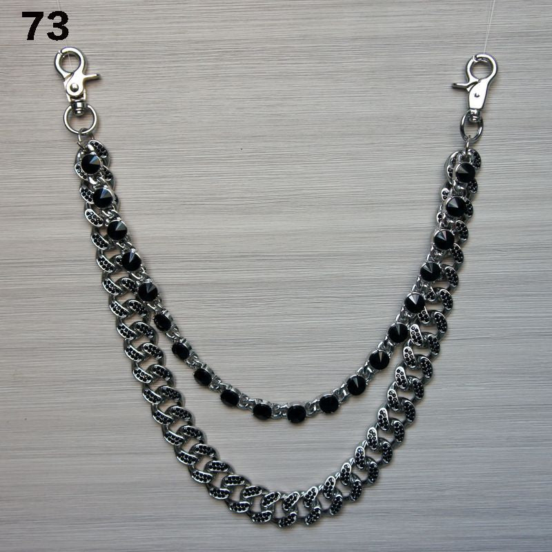 Silver with Black Stone
