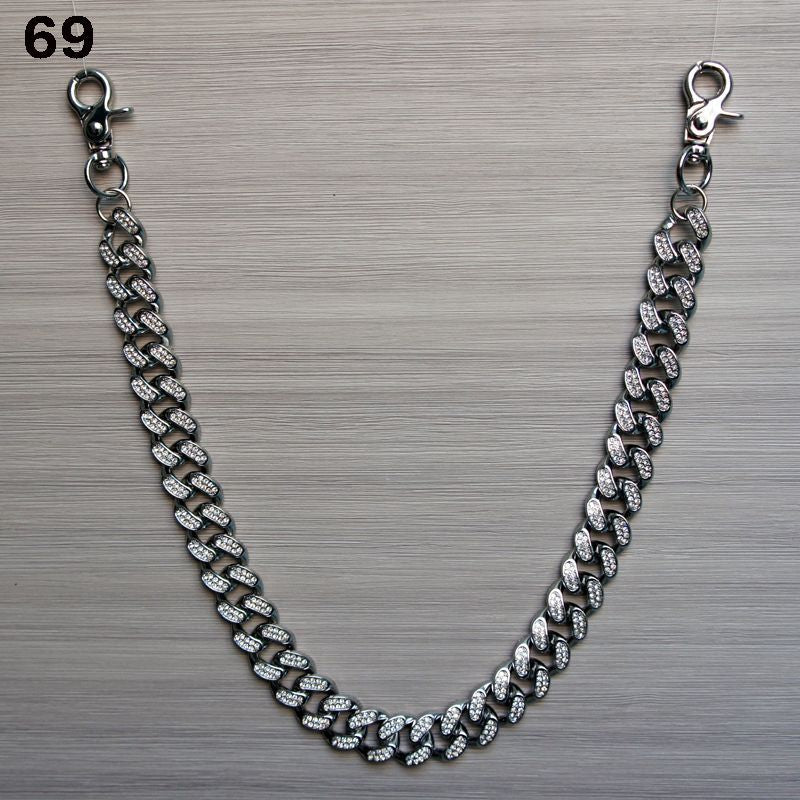 Black with Silver Stone