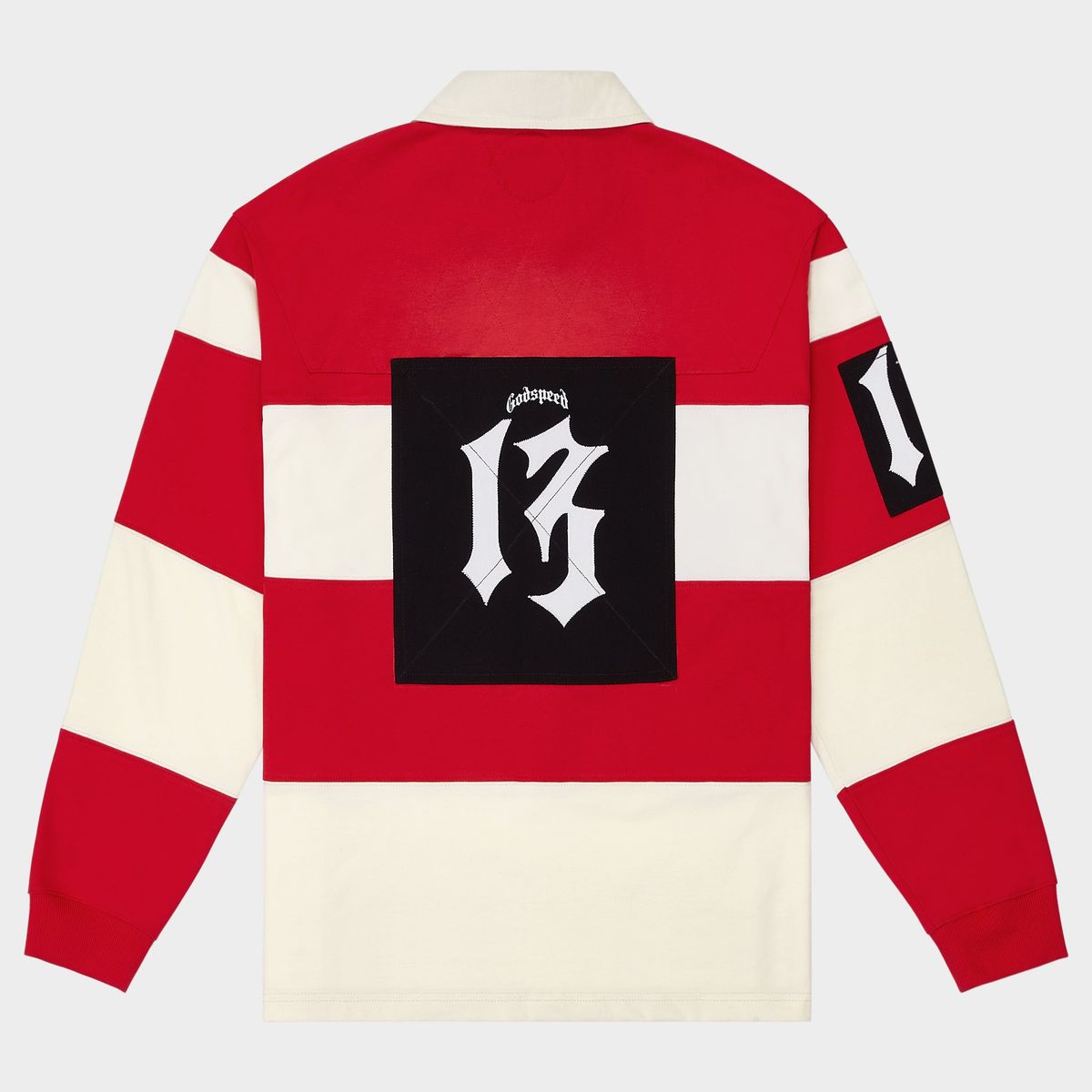 Classic Field Rugby Shirt (Off White/Red)