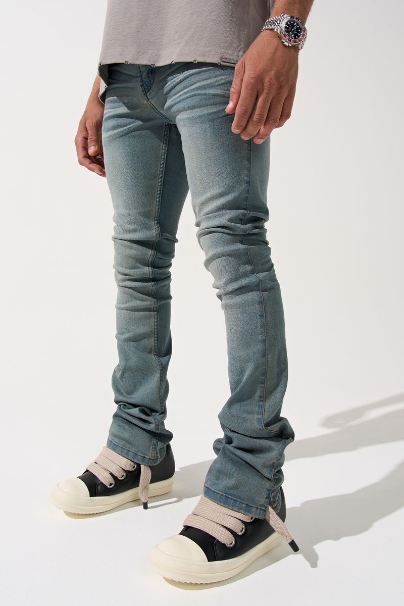 "SEABURST" Stacked Jeans
