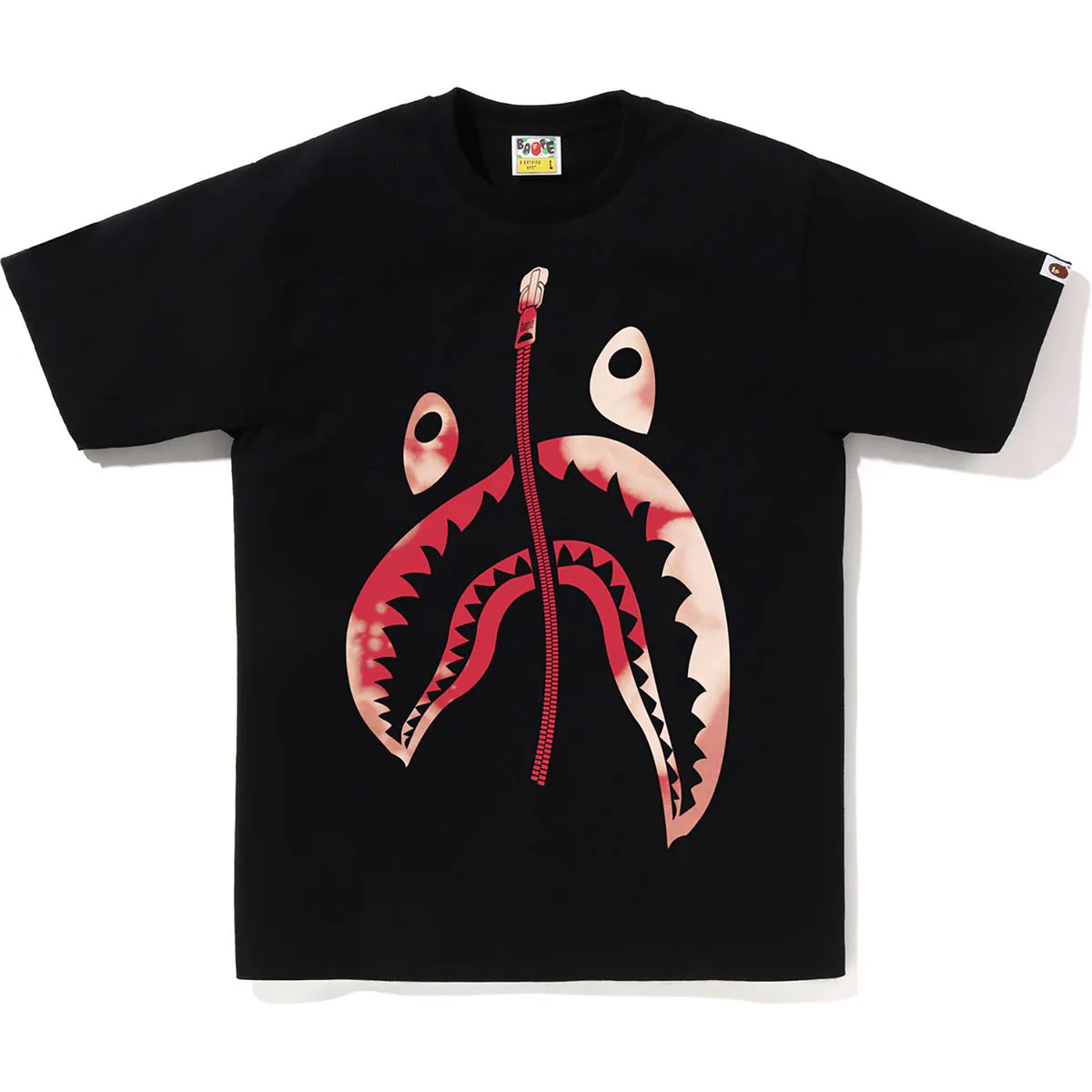 BAPE- TIE DYE TWIST SHARK TEE MENS