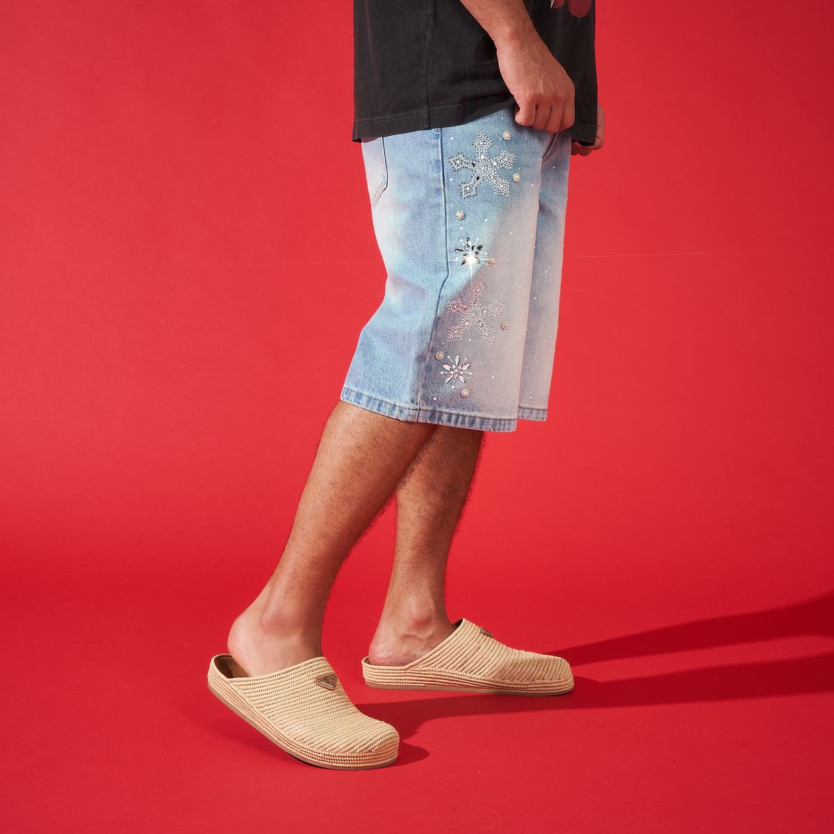 DUAA -'REWARD'' ICE STONE DENIM SHORT