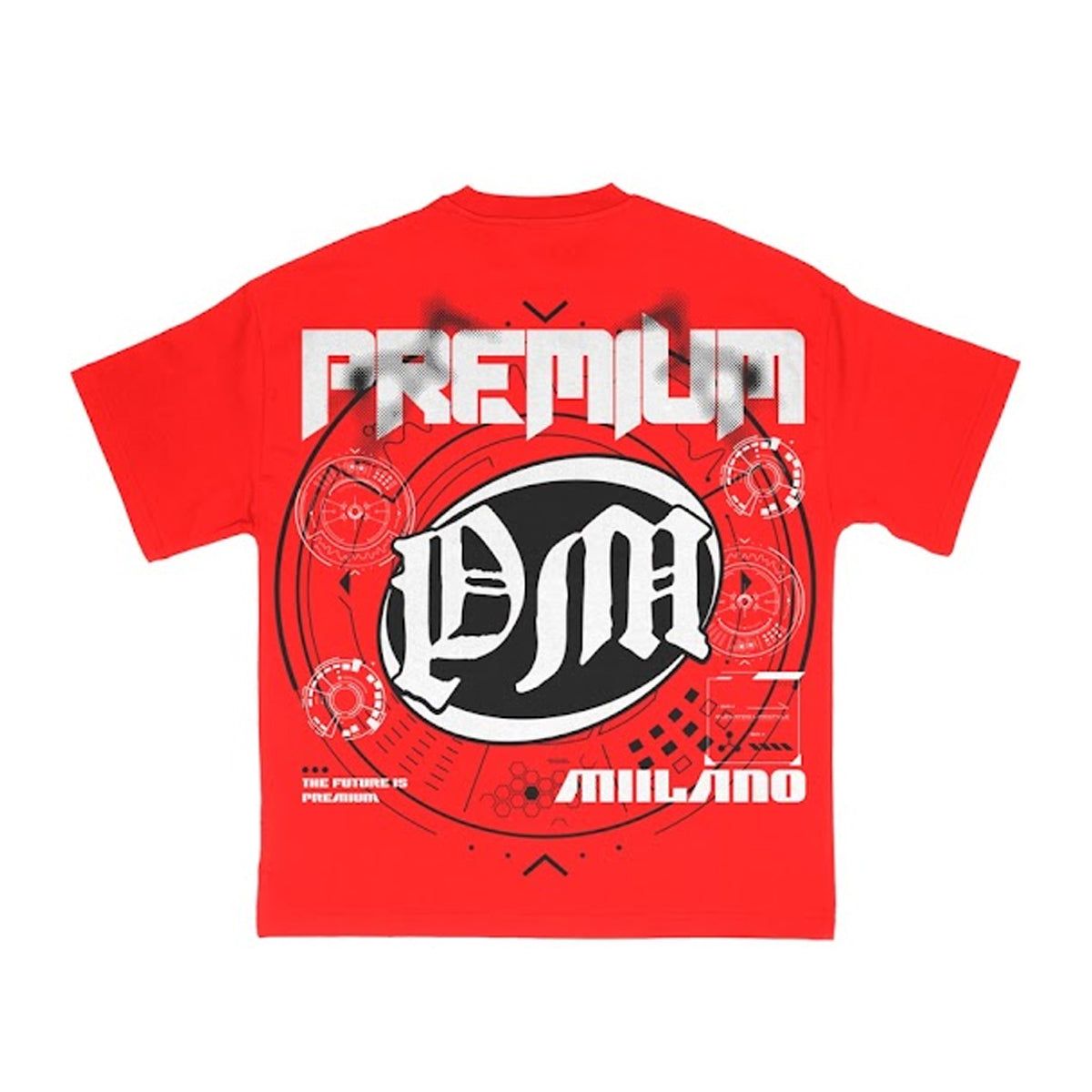 Future Gagues Crew Neck T-Shirt Red