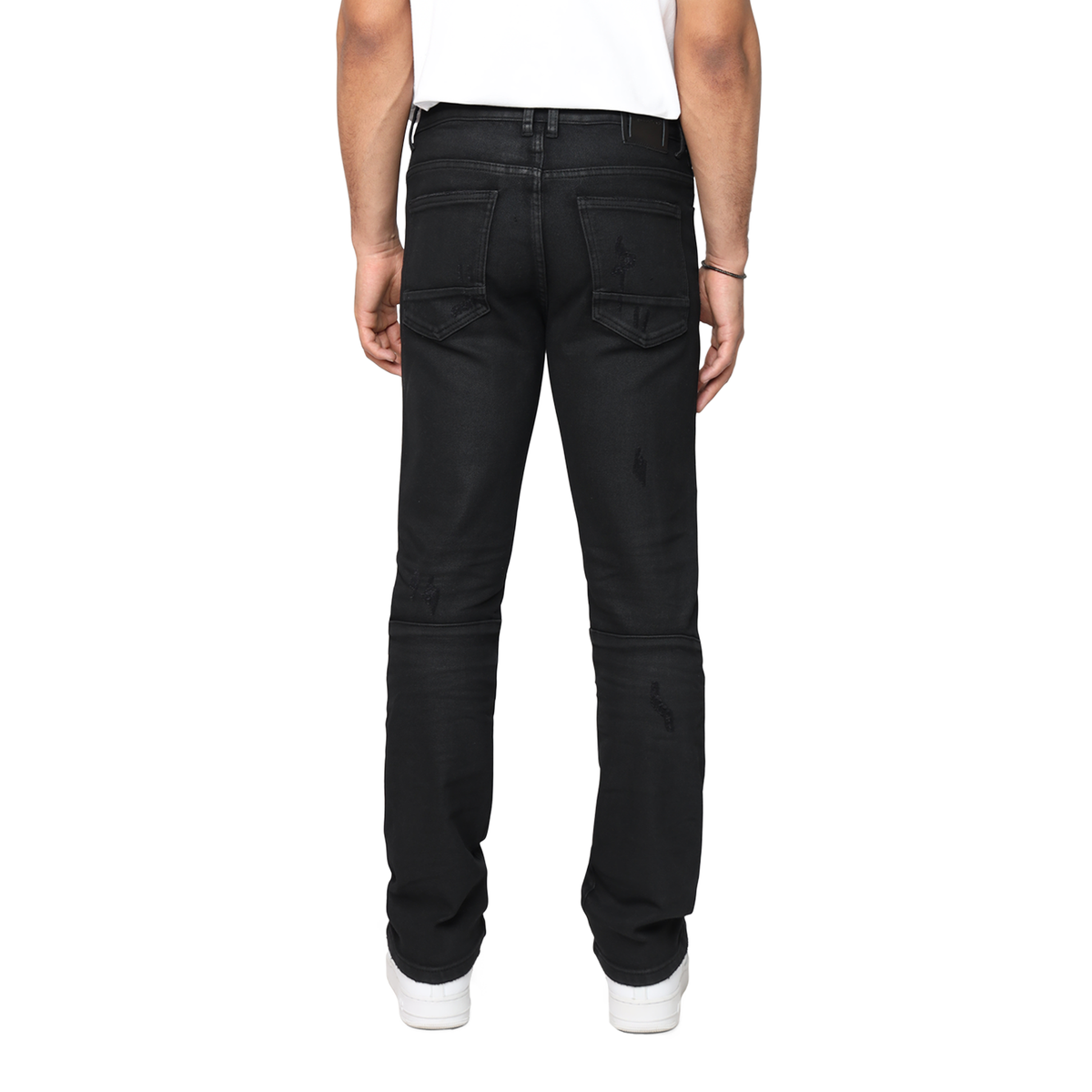 SMOKE RISE- HEAVY WHISKER EFFECT JEAN-BLACK