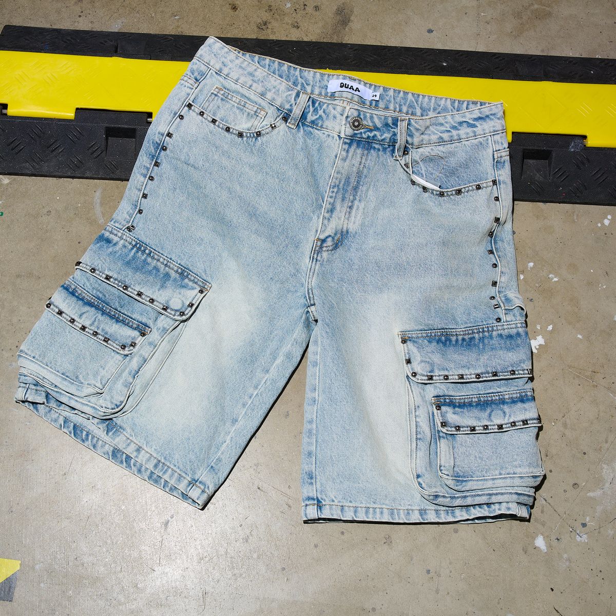 'NOBLE'' BLUE CARGO DENIM SHORT