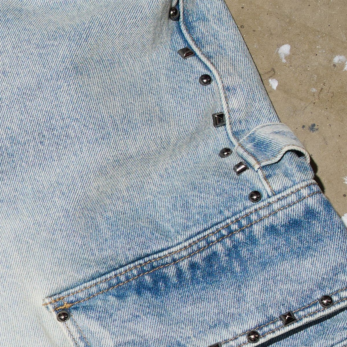'NOBLE'' BLUE CARGO DENIM SHORT