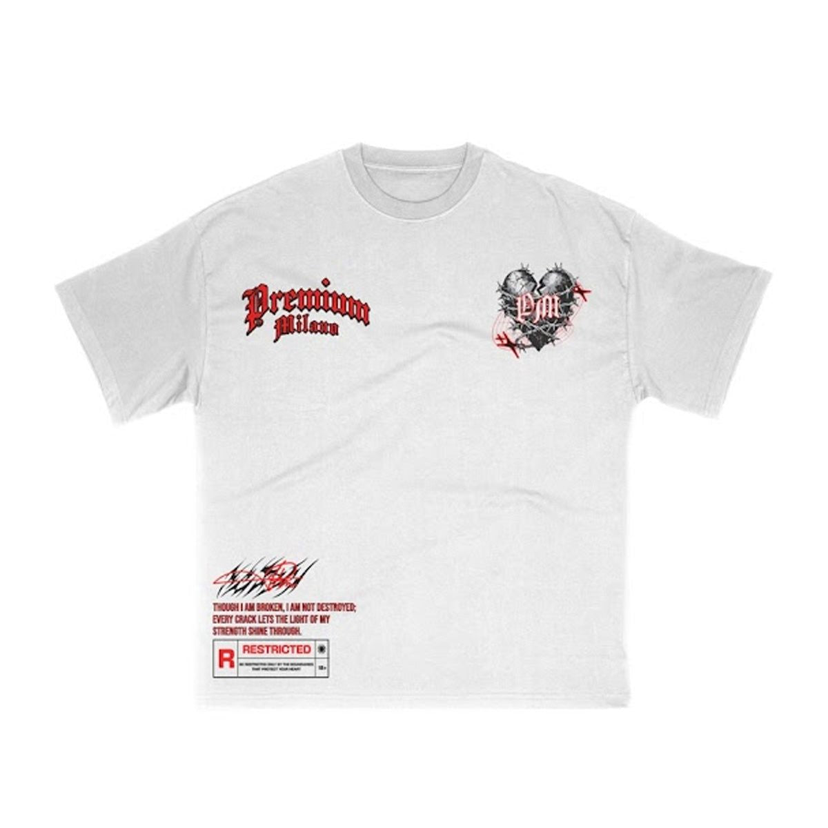 Ripped & Repaired Heart Crew Neck T-Shirt