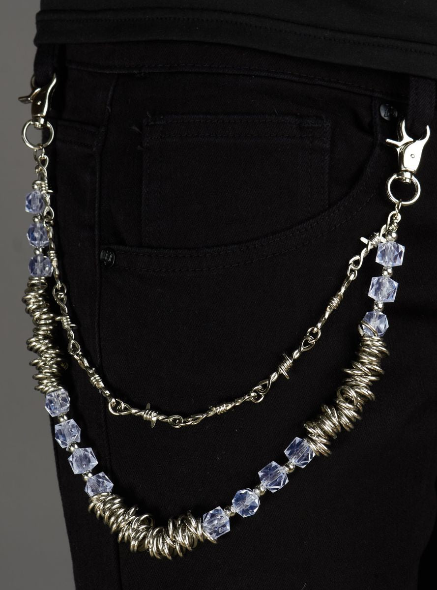 Politics Chain - Crystals - Silver