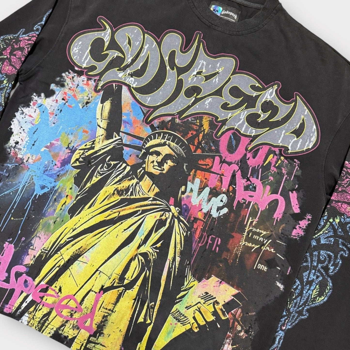 Vandal LS T-Shirt (Black Wash)