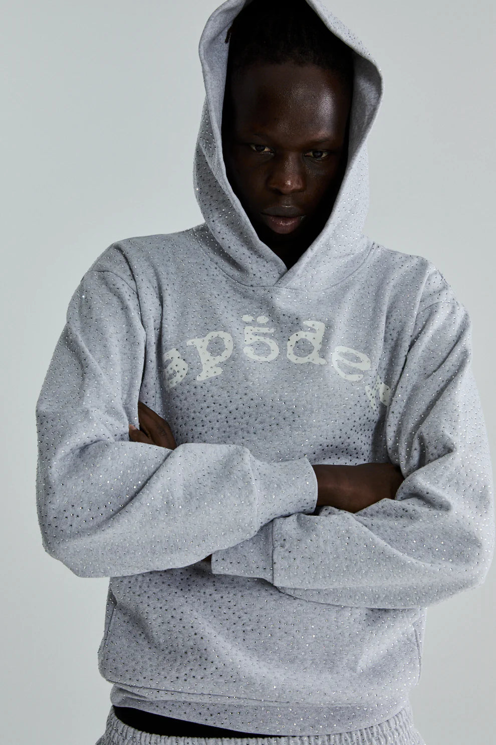 Sp5der VVS Hoodie Heather Grey