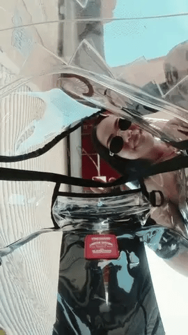 100% CLEAR BACKPACK SHARK