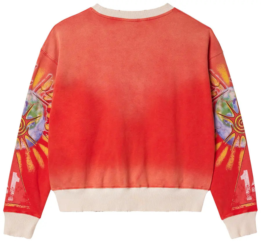 Red alien crewneck