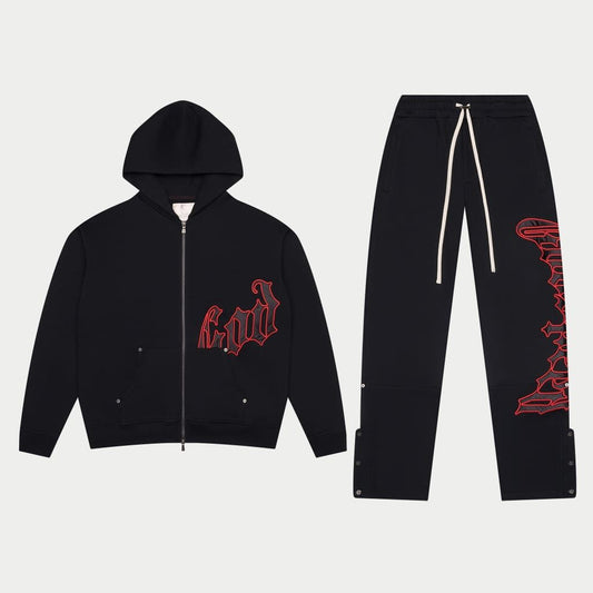 OG Logo Sweatsuit V2 (Blk/Red) BOOM