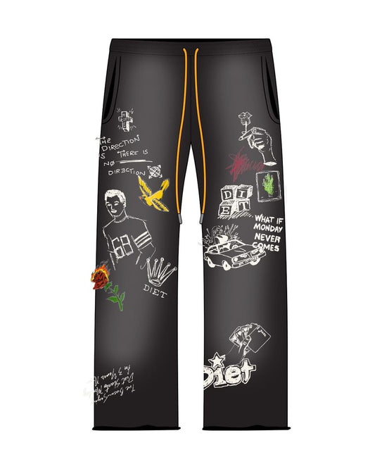 Doodle Sweatpant - Black
