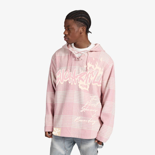 "TUCO" HOCKEY HOODIE (PINK PLAID)