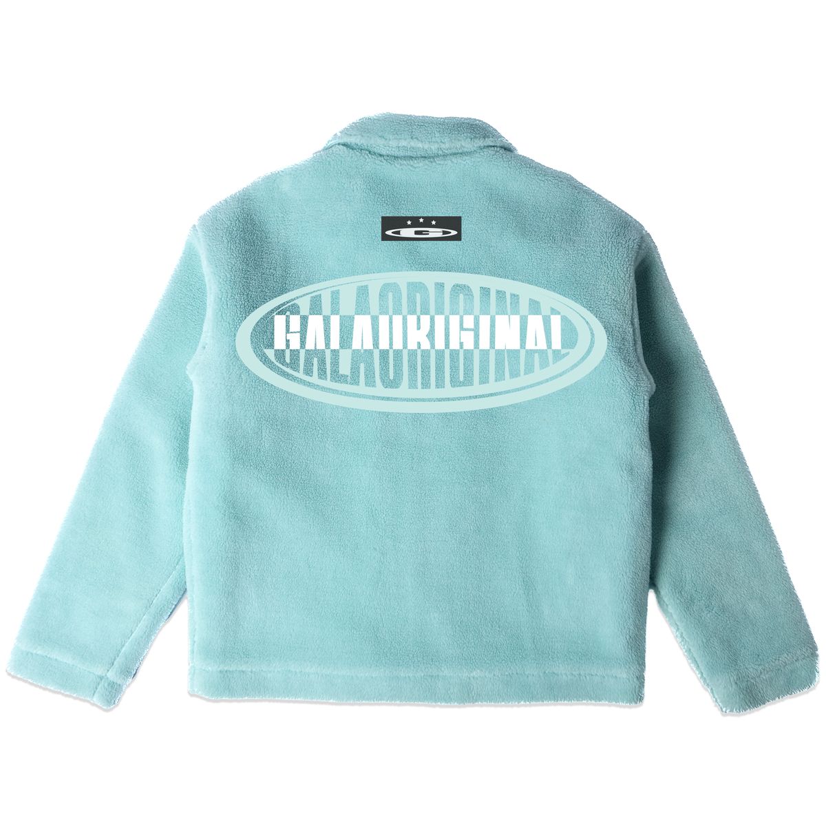 SHERPA FLEECE JACKET (AQUA)