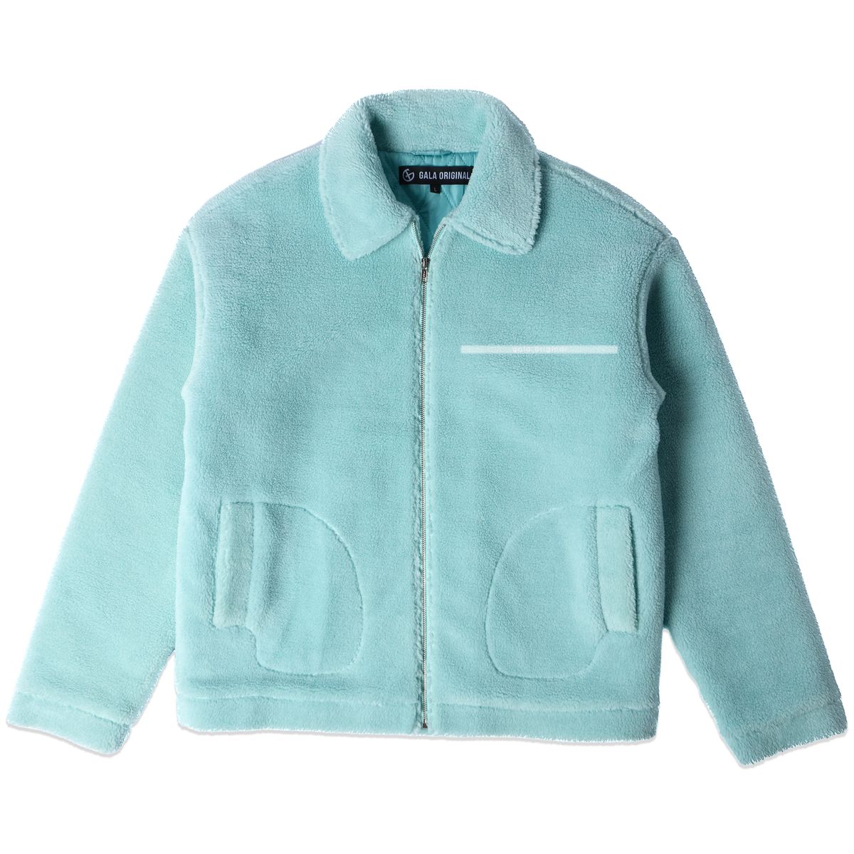 SHERPA FLEECE JACKET (AQUA)