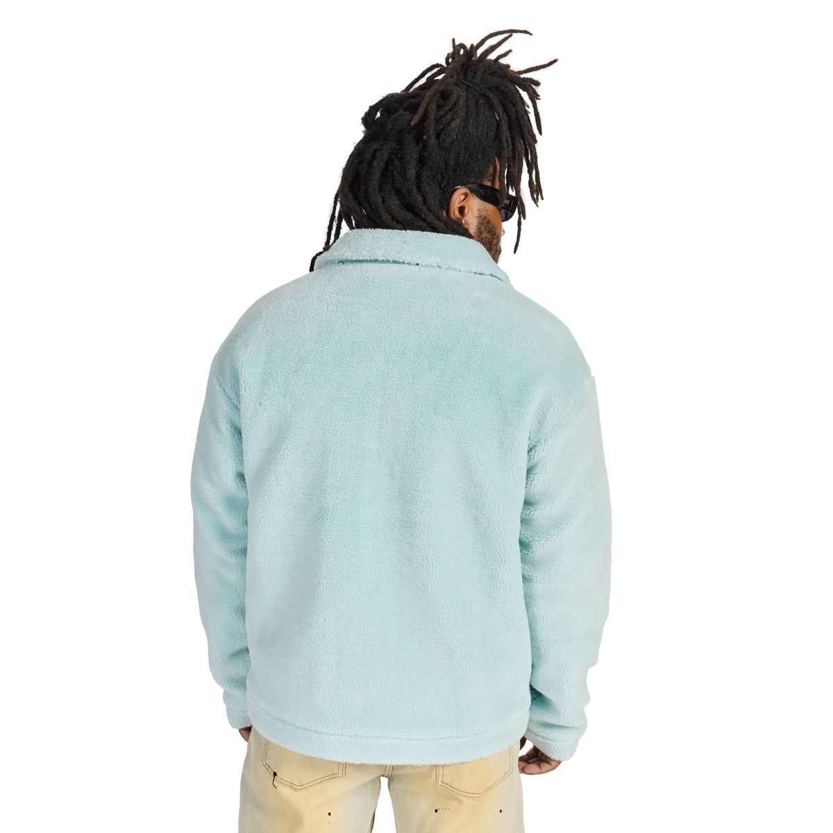 SHERPA FLEECE JACKET (AQUA)