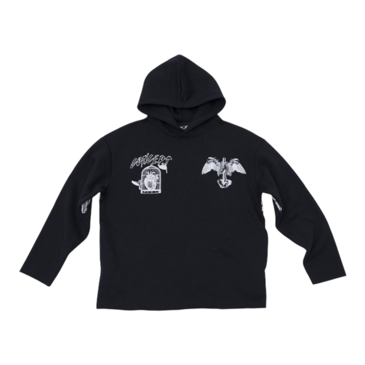 "Skelly Hoodie" Black
